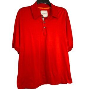 Tommy Bahama Men's Island Estate Orange Sport Shirt Size L Golf, Tennis, Coastal